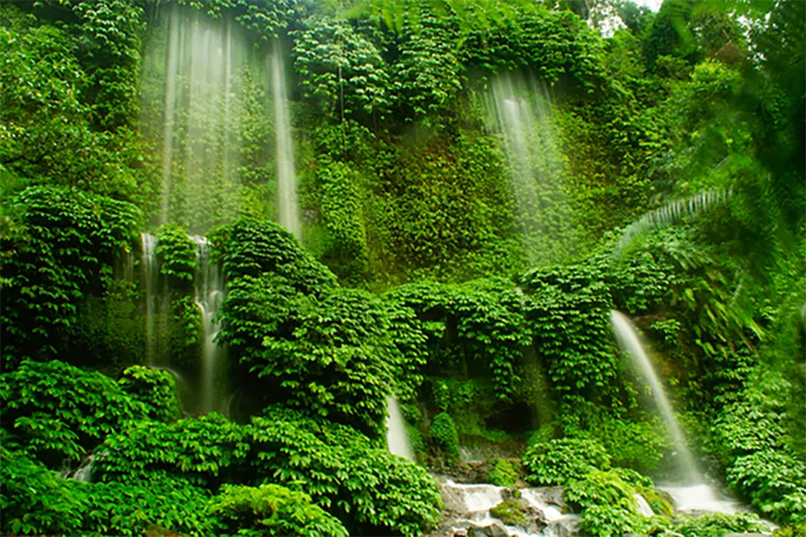 air terjun benang kelambu